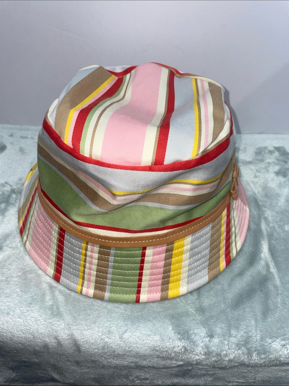 Coach Striped Woman’s Bucket Hat - Picture 3 of 9